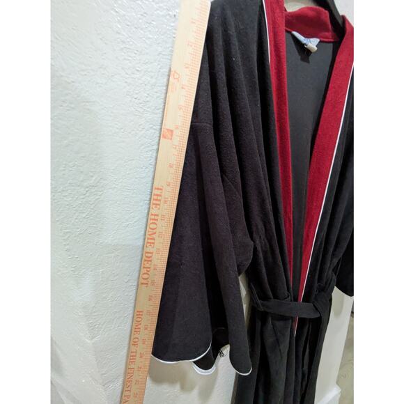 RCA Robe Corporation of America Robe Men's 1X Black Red with Tie Classic Vintage - Picture 3 of 14